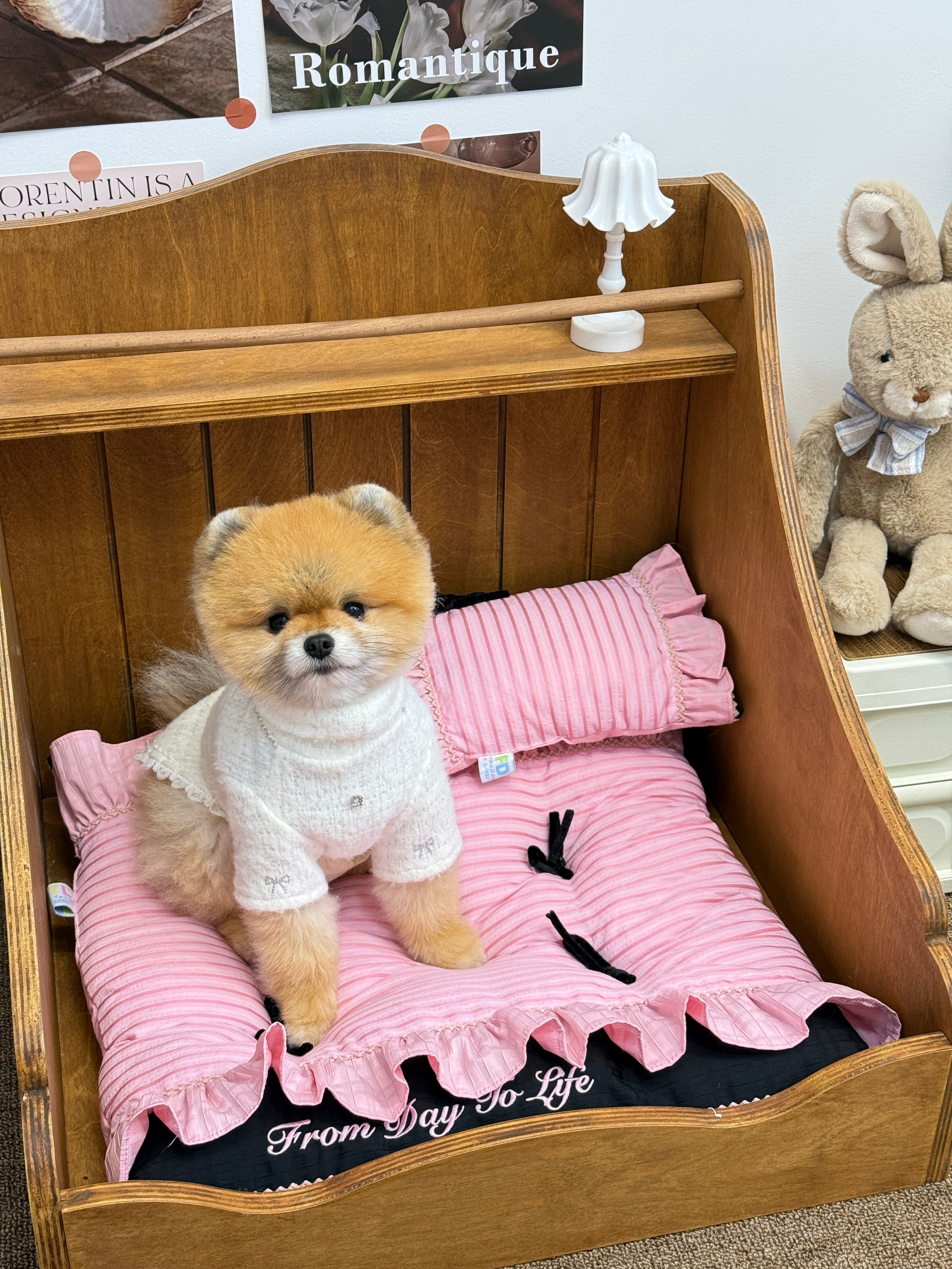 From Day To Life Pet Bed Set | Pink Princess Style