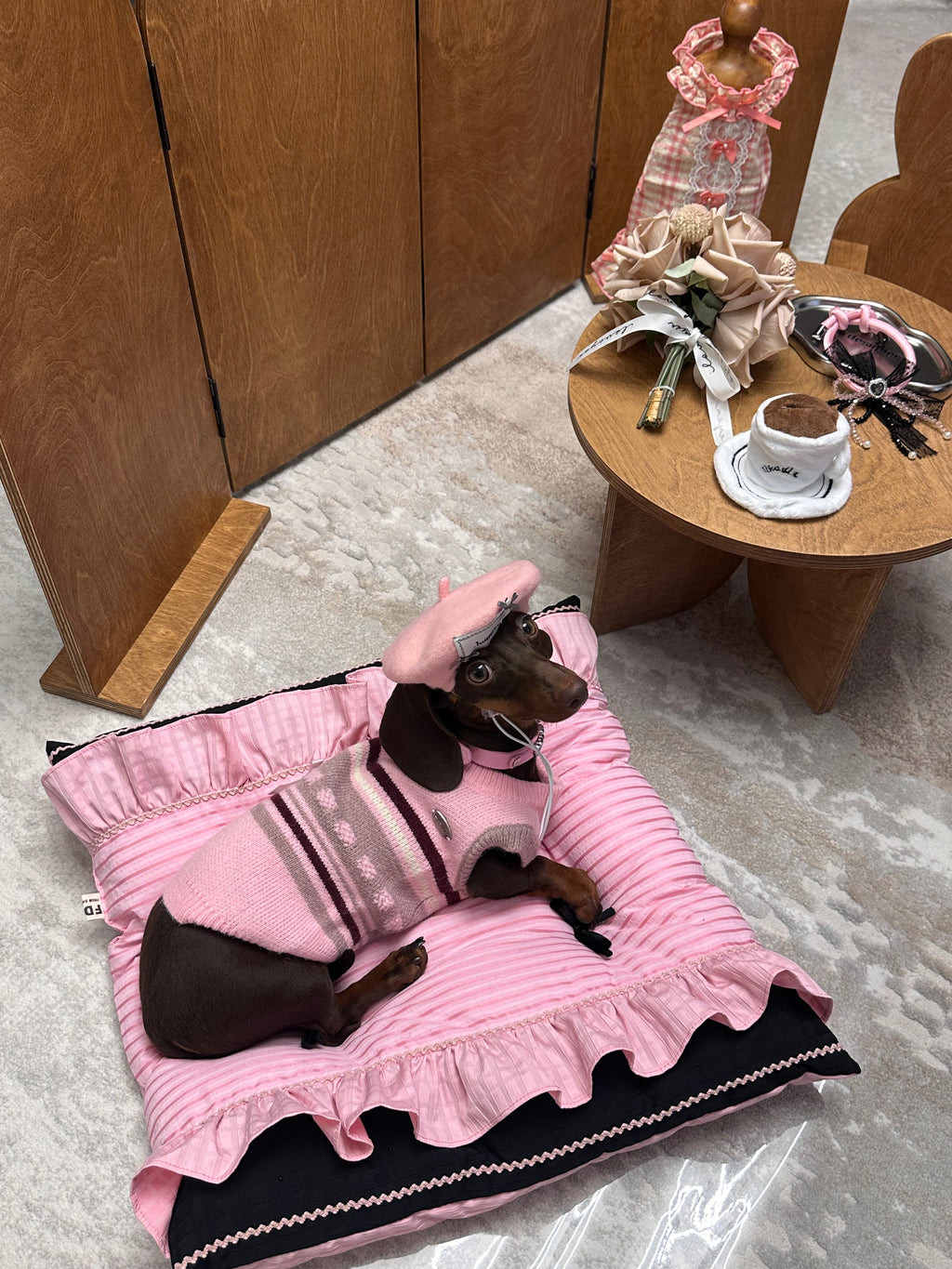 From Day To Life Pet Bed Set | Pink Princess Style
