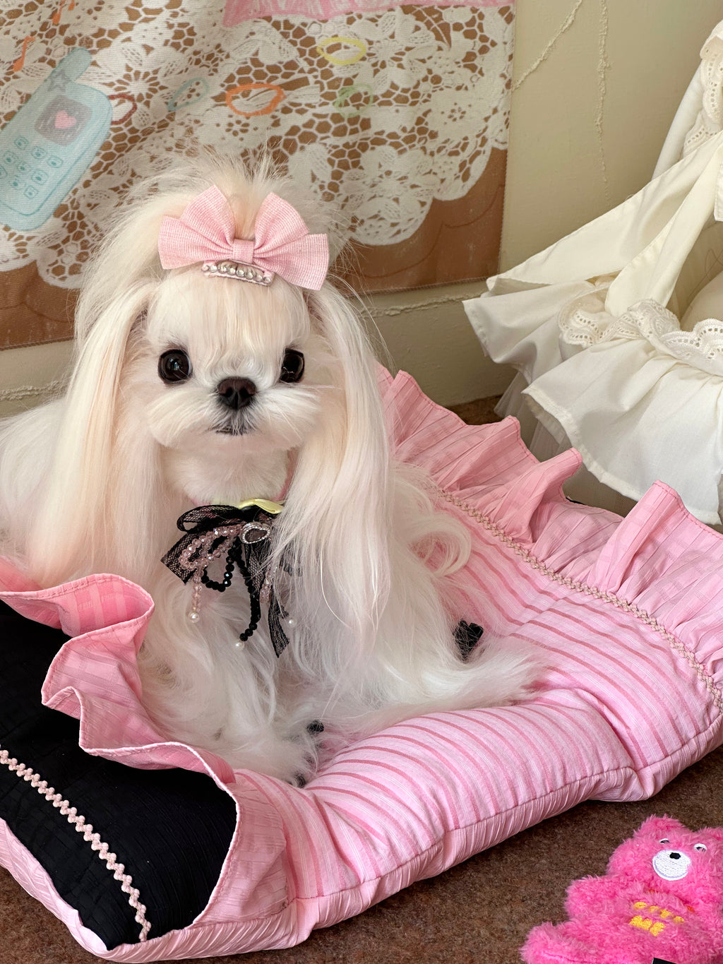 From Day To Life Pet Bed Set | Pink Princess Style