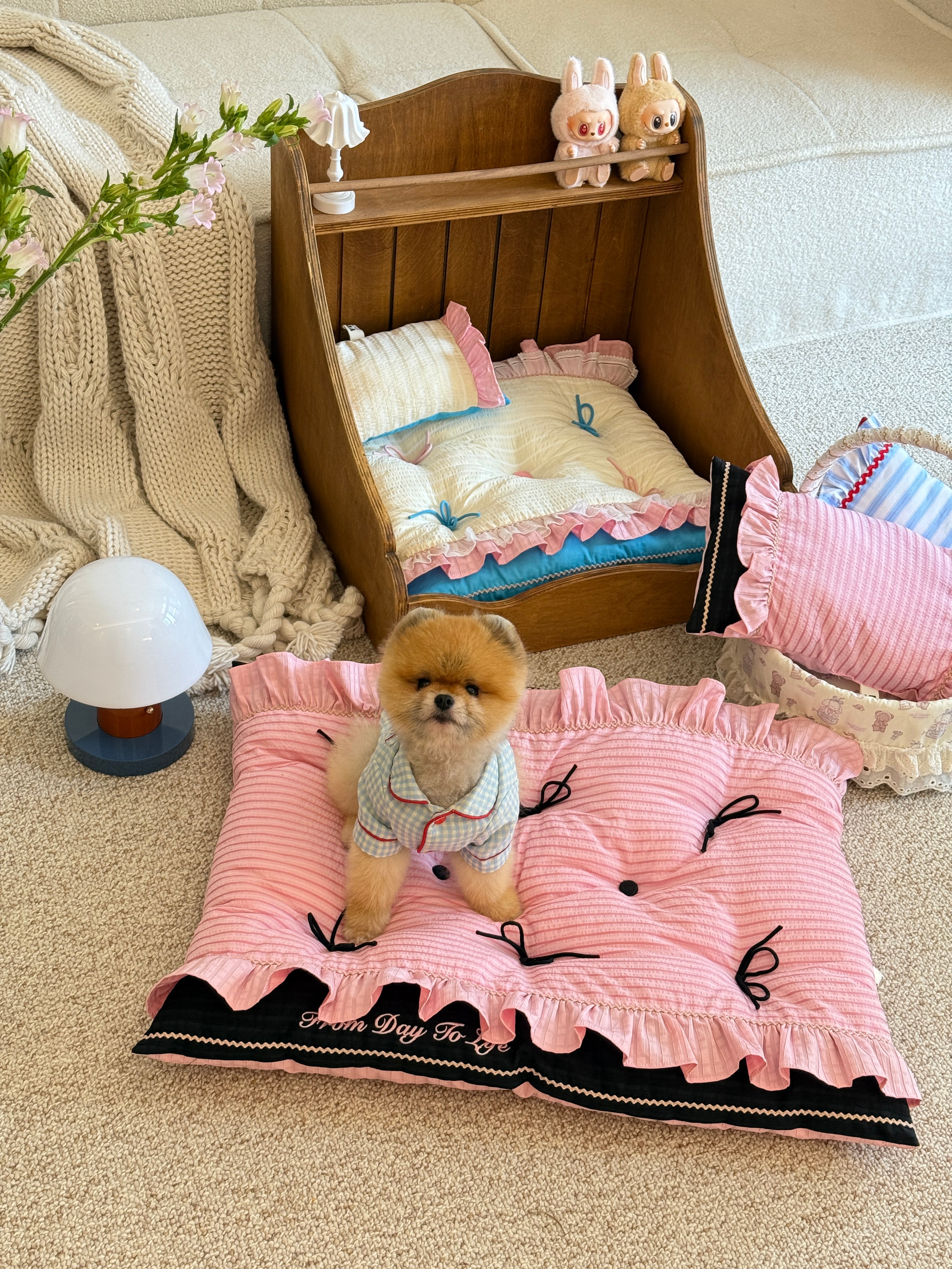 From Day To Life Pet Bed Set | Pink Princess Style