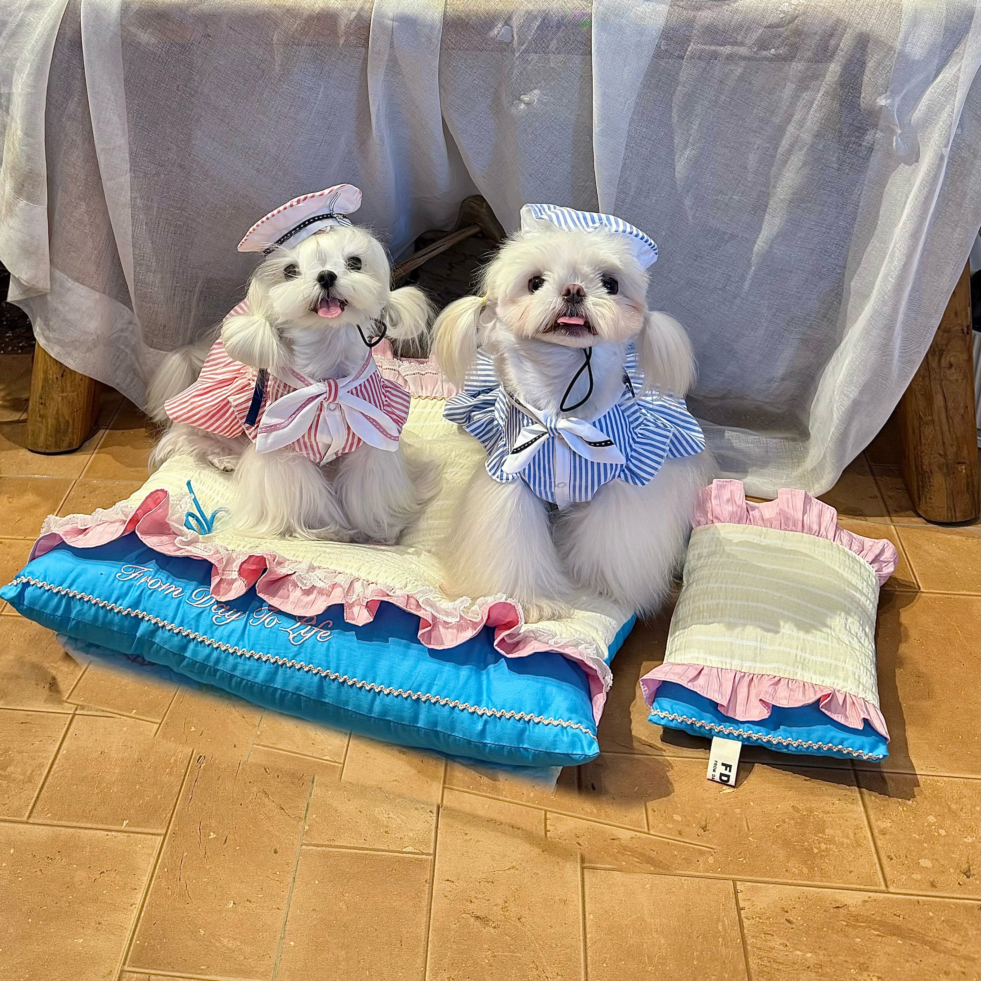 Handcrafted Mediterranean Lace Mediterranean style Pet Mat | Luxury Dog & Cat Cushion